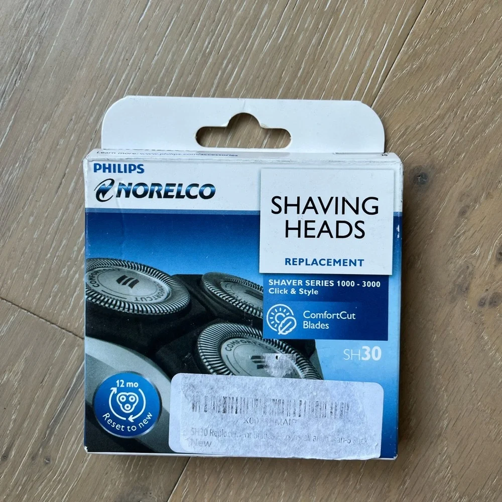 2 PACK 6 heads SH30 Replacement Shaving Heads Philips Norelco AUTH Series 3000 - Picture 2 of 3